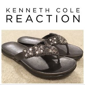 Kenneth Cole Glam-athon MT Size 7 Pewter, like new